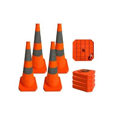 Con reflectant plegable amb llum LED