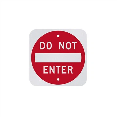 Cartell d'alumini sense entrada