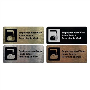 Renteu-vos les mans Sign per a negocis